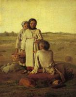 Венецианов А.Г. Крестьнские дети в поле. 1810-е г. Государственный Русский музей.